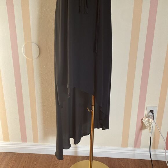 BCBG MAXAZRIA Black Bonita High Low Dress Size XS - Picture 4 of 11